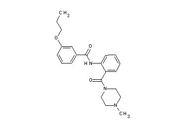 N-{2-[(4-methyl-1-piperazinyl)carbonyl]phenyl}-3-propoxybenzamide