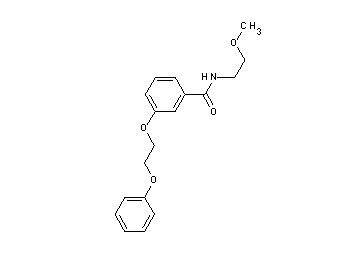 N-(2-methoxyethyl)-3-(2-phenoxyethoxy)benzamide