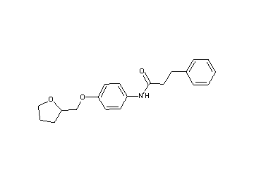 3-phenyl-N-[4-(tetrahydro-2-furanylmethoxy)phenyl]propanamide
