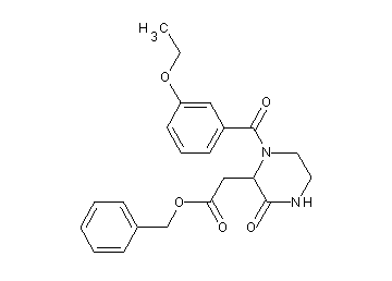 benzyl [1-(3-ethoxybenzoyl)-3-oxo-2-piperazinyl]acetate