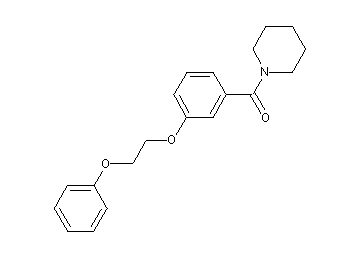 1-[3-(2-phenoxyethoxy)benzoyl]piperidine