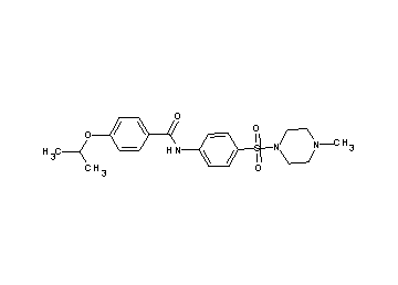4-isopropoxy-N-{4-[(4-methyl-1-piperazinyl)sulfonyl]phenyl}benzamide