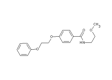N-(2-methoxyethyl)-4-(2-phenoxyethoxy)benzamide