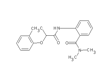 2-{[2-(2-chlorophenoxy)propanoyl]amino}-N,N-dimethylbenzamide