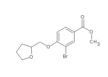 methyl 3-bromo-4-(tetrahydro-2-furanylmethoxy)benzoate
