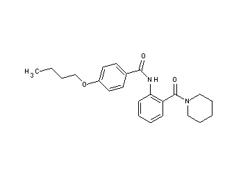 4-butoxy-N-[2-(1-piperidinylcarbonyl)phenyl]benzamide