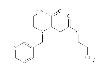 propyl [3-oxo-1-(3-pyridinylmethyl)-2-piperazinyl]acetate