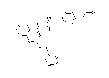 N-{[(4-ethoxyphenyl)amino]carbonothioyl}-2-(2-phenoxyethoxy)benzamide