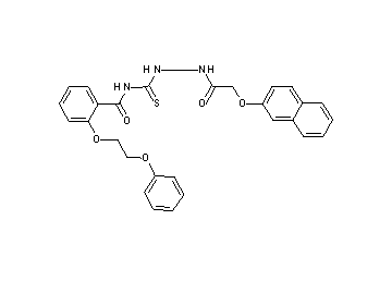N-({2-[(2-naphthyloxy)acetyl]hydrazino}carbonothioyl)-2-(2-phenoxyethoxy)benzamide