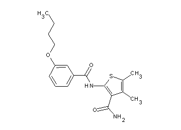 2-[(3-butoxybenzoyl)amino]-4,5-dimethyl-3-thiophenecarboxamide