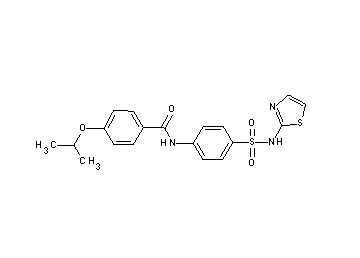 4-isopropoxy-N-{4-[(1,3-thiazol-2-ylamino)sulfonyl]phenyl}benzamide