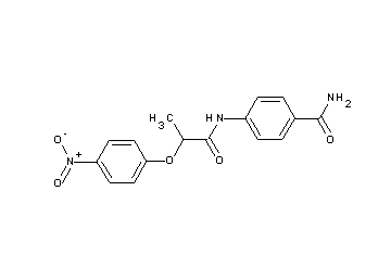 4-{[2-(4-nitrophenoxy)propanoyl]amino}benzamide