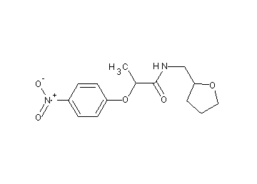 2-(4-nitrophenoxy)-N-(tetrahydro-2-furanylmethyl)propanamide