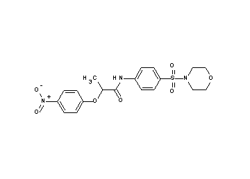 N-[4-(4-morpholinylsulfonyl)phenyl]-2-(4-nitrophenoxy)propanamide - Click Image to Close