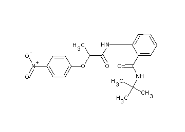 N-(tert-butyl)-2-{[2-(4-nitrophenoxy)propanoyl]amino}benzamide