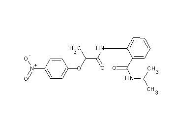 N-isopropyl-2-{[2-(4-nitrophenoxy)propanoyl]amino}benzamide