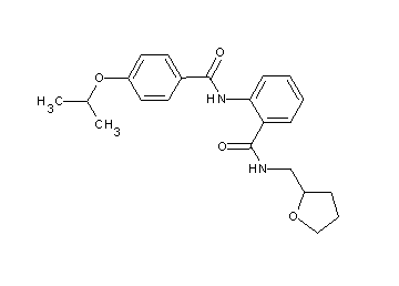 2-[(4-isopropoxybenzoyl)amino]-N-(tetrahydro-2-furanylmethyl)benzamide