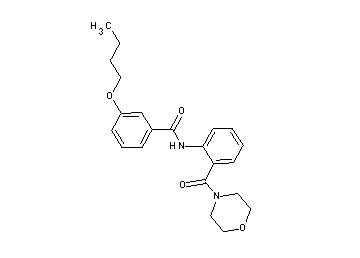 3-butoxy-N-[2-(4-morpholinylcarbonyl)phenyl]benzamide