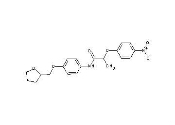 2-(4-nitrophenoxy)-N-[4-(tetrahydro-2-furanylmethoxy)phenyl]propanamide