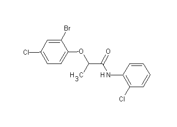 2-(2-bromo-4-chlorophenoxy)-N-(2-chlorophenyl)propanamide