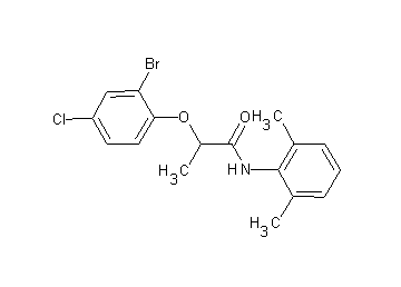 2-(2-bromo-4-chlorophenoxy)-N-(2,6-dimethylphenyl)propanamide