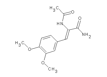 2-(acetylamino)-3-(3,4-dimethoxyphenyl)acrylamide