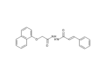 N'-[(1-naphthyloxy)acetyl]-3-phenylacrylohydrazide