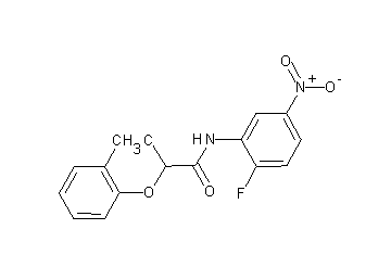 2-(2-chlorophenoxy)-N-(2-fluoro-5-nitrophenyl)propanamide