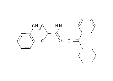 2-(2-chlorophenoxy)-N-[2-(1-piperidinylcarbonyl)phenyl]propanamide