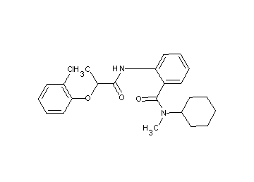 2-{[2-(2-chlorophenoxy)propanoyl]amino}-N-cyclohexyl-N-methylbenzamide