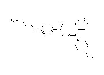 4-butoxy-N-{2-[(4-methyl-1-piperazinyl)carbonyl]phenyl}benzamide