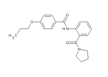 4-propoxy-N-[2-(1-pyrrolidinylcarbonyl)phenyl]benzamide - Click Image to Close