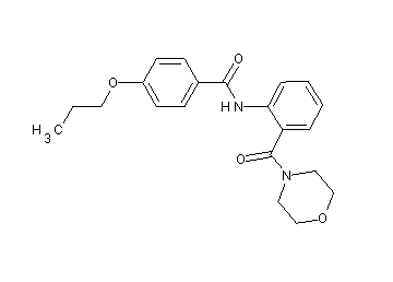 N-[2-(4-morpholinylcarbonyl)phenyl]-4-propoxybenzamide