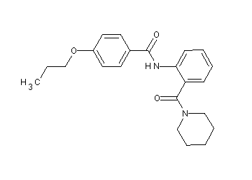 N-[2-(1-piperidinylcarbonyl)phenyl]-4-propoxybenzamide