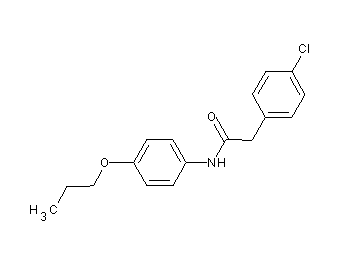 2-(4-chlorophenyl)-N-(4-propoxyphenyl)acetamide