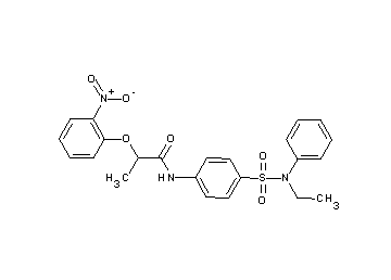 N-(4-{[ethyl(phenyl)amino]sulfonyl}phenyl)-2-(2-nitrophenoxy)propanamide