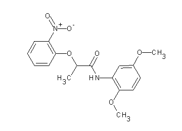 N-(2,5-dimethoxyphenyl)-2-(2-nitrophenoxy)propanamide