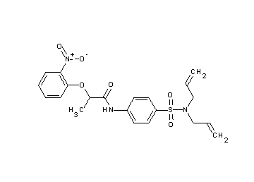 N-{4-[(diallylamino)sulfonyl]phenyl}-2-(2-nitrophenoxy)propanamide