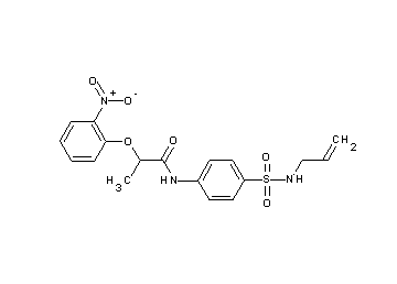 N-{4-[(allylamino)sulfonyl]phenyl}-2-(2-nitrophenoxy)propanamide