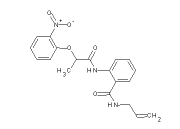 N-allyl-2-{[2-(2-nitrophenoxy)propanoyl]amino}benzamide