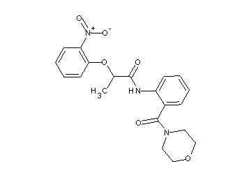 N-[2-(4-morpholinylcarbonyl)phenyl]-2-(2-nitrophenoxy)propanamide