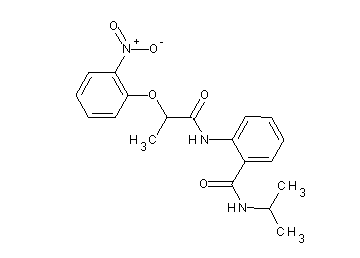 N-isopropyl-2-{[2-(2-nitrophenoxy)propanoyl]amino}benzamide