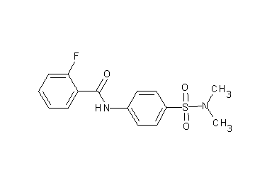 N-{4-[(dimethylamino)sulfonyl]phenyl}-2-fluorobenzamide