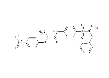 N-(4-{[benzyl(methyl)amino]sulfonyl}phenyl)-2-(4-nitrophenoxy)propanamide