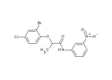 2-(2-bromo-4-chlorophenoxy)-N-(3-nitrophenyl)propanamide