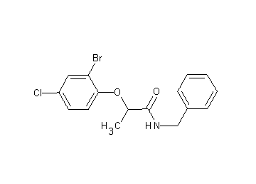 N-benzyl-2-(2-bromo-4-chlorophenoxy)propanamide