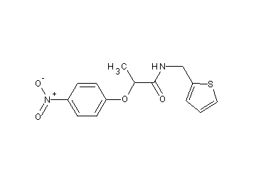 2-(4-nitrophenoxy)-N-(2-thienylmethyl)propanamide
