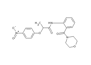 N-[2-(4-morpholinylcarbonyl)phenyl]-2-(4-nitrophenoxy)propanamide