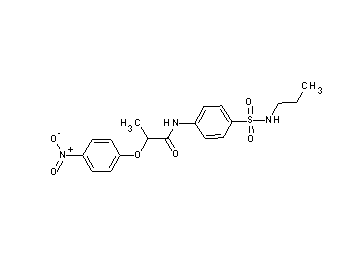 2-(4-nitrophenoxy)-N-{4-[(propylamino)sulfonyl]phenyl}propanamide
