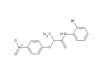 N-(2-bromophenyl)-2-(4-nitrophenoxy)propanamide